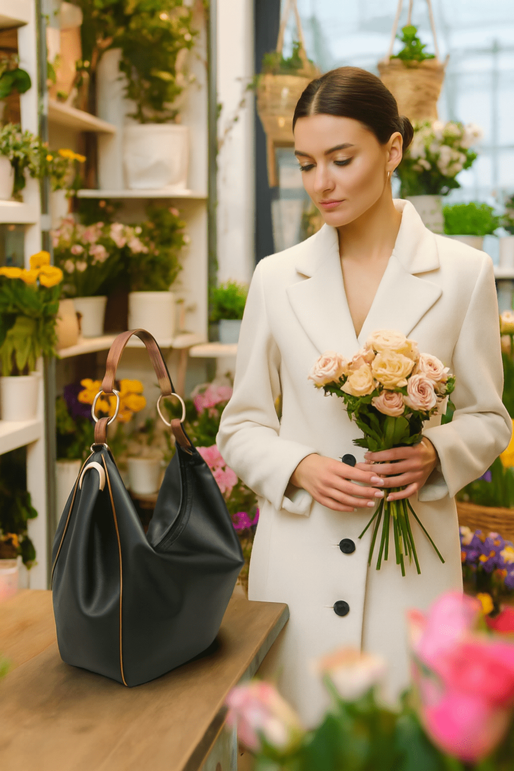 Bolsa Hobo Amstel Preta
