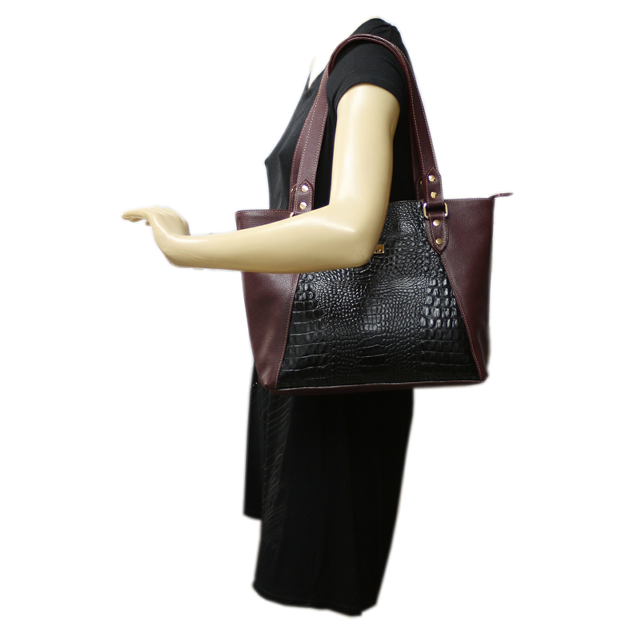 east west calfskin shopping tote bolsa