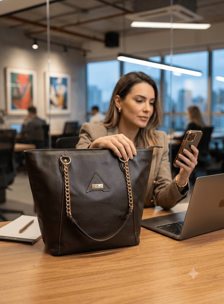 Bolsa Vêneto em Couro