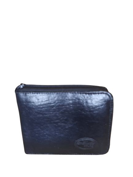 PORTA-MOEDAS EM COURO PRETO