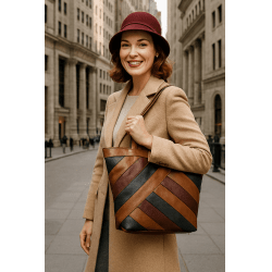 Bolsa de ombro em couro caramelo Pádua