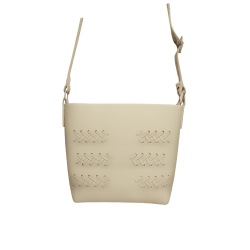 Bolsa Bordado Trança Nude