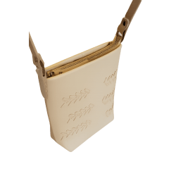 Bolsa Bordado Trança Nude