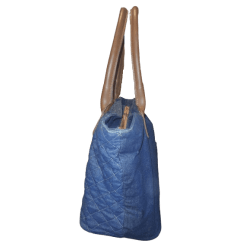 Bolsa Ombro Lona & Couro Liverpool Preto