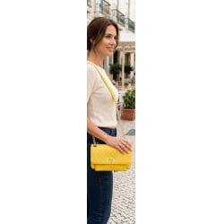 Bolsa Valentina Quilting Amarelo Bolsa Valentina Quilting Amarelo