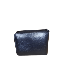 PORTA-MOEDAS EM COURO PRETO