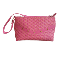 Bolsa Pink Matelassê Sintético