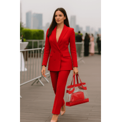 Bolsa de praia cereja transparente Kabira